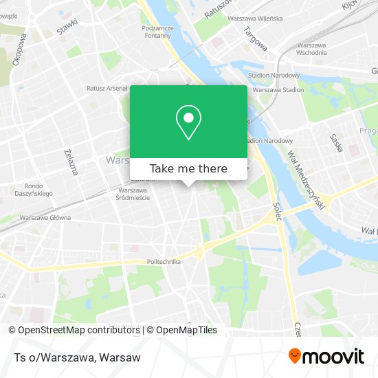 Ts o/Warszawa map