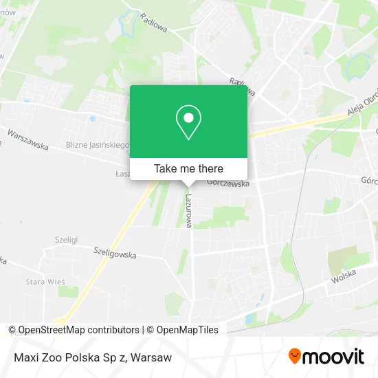 Maxi Zoo Polska Sp z map
