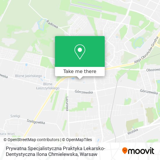 Prywatna Specjalistyczna Praktyka Lekarsko-Dentystyczna Ilona Chmielewska map