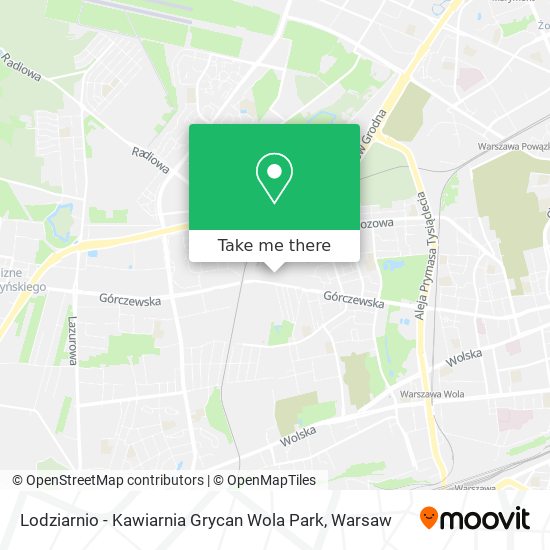 Lodziarnio - Kawiarnia Grycan Wola Park map