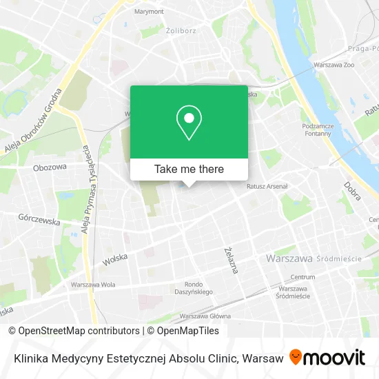 Klinika Medycyny Estetycznej Absolu Clinic map