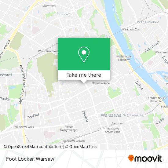 Foot Locker map