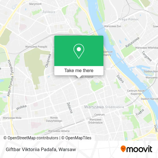 Giftbar Viktoriia Padafa map