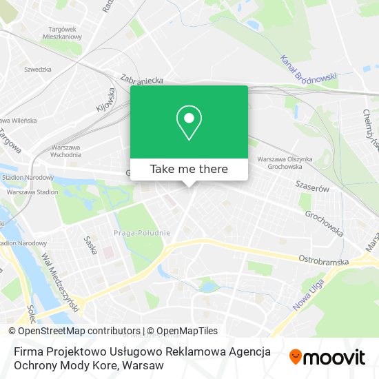 Firma Projektowo Usługowo Reklamowa Agencja Ochrony Mody Kore map