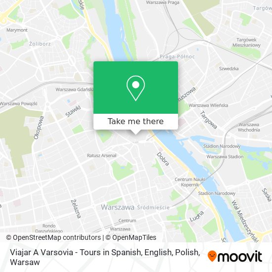 Viajar A Varsovia - Tours in Spanish, English, Polish map