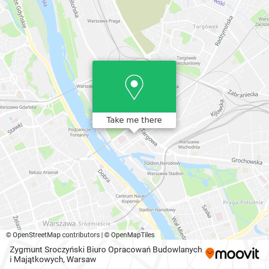 Zygmunt Sroczyński Biuro Opracowań Budowlanych i Majątkowych map