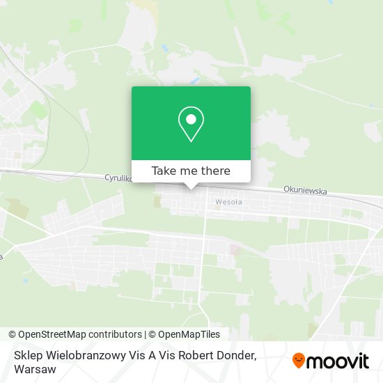 Sklep Wielobranzowy Vis A Vis Robert Donder map