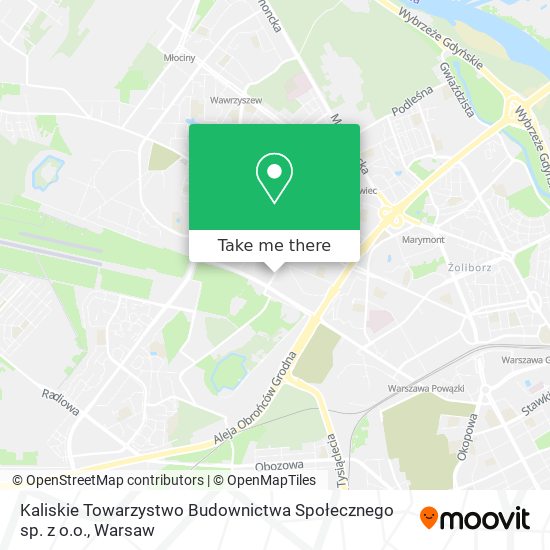 Kaliskie Towarzystwo Budownictwa Społecznego sp. z o.o. map