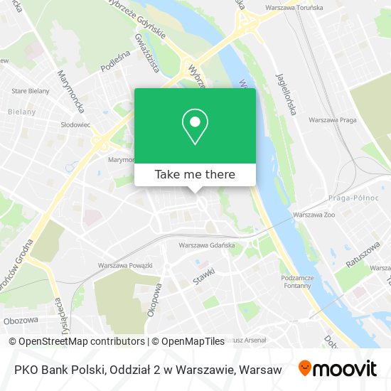 PKO Bank Polski, Oddział 2 w Warszawie map