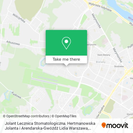 Jolant Lecznica Stomatologiczna. Hertmanowska Jolanta i Arendarska-Gwóźdź Lidia Warszawa map