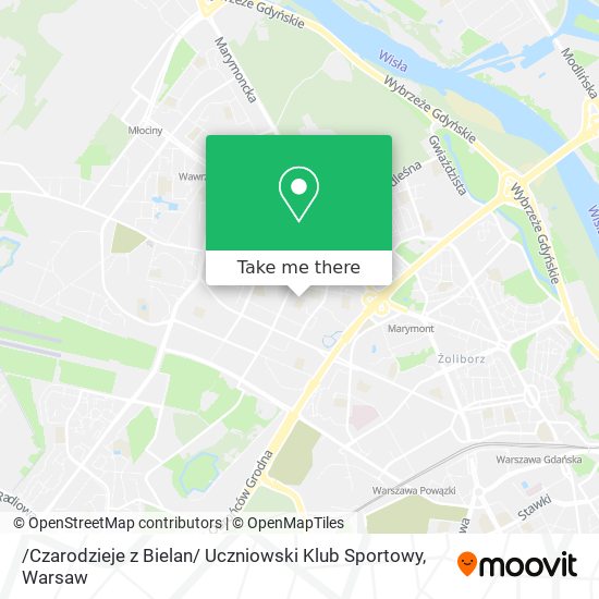 /Czarodzieje z Bielan/ Uczniowski Klub Sportowy map