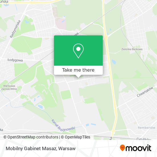 Mobilny Gabinet Masaz map