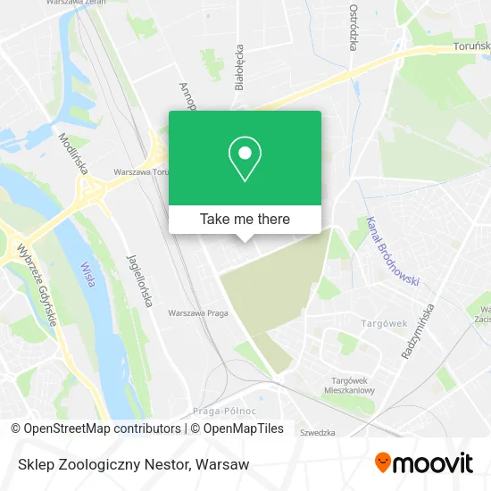 Sklep Zoologiczny Nestor map