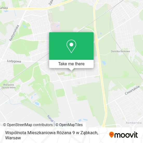 Wspólnota Mieszkaniowa Różana 9 w Ząbkach map