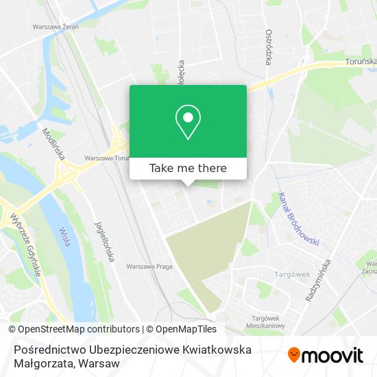 Pośrednictwo Ubezpieczeniowe Kwiatkowska Małgorzata map