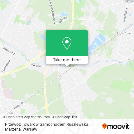 Przewóz Towarów Samochodem Ruszlewska Marzena map