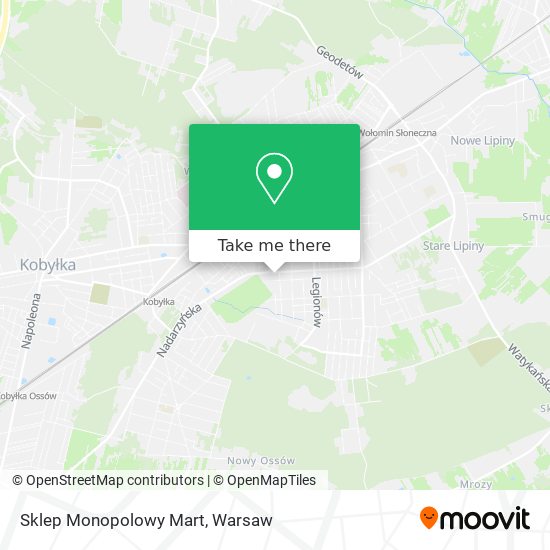 Sklep Monopolowy Mart map