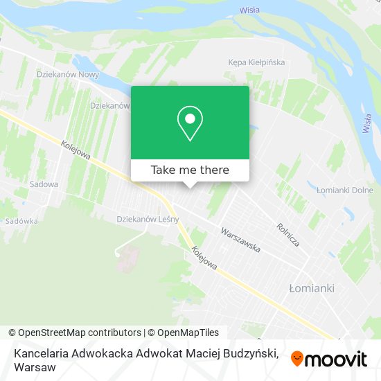 Kancelaria Adwokacka Adwokat Maciej Budzyński map