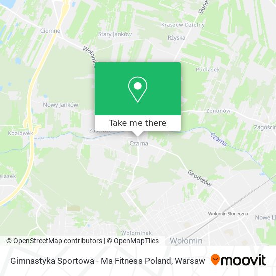 Gimnastyka Sportowa - Ma Fitness Poland map