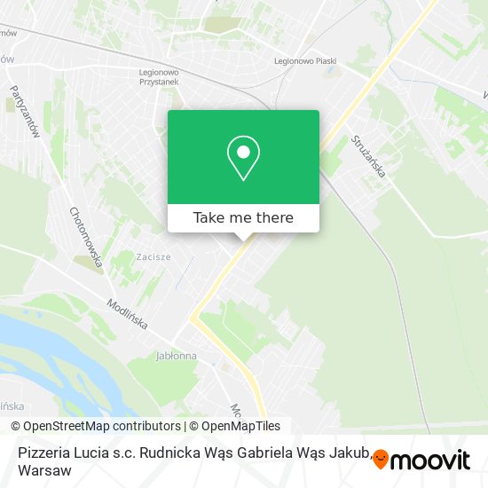 Карта Pizzeria Lucia s.c. Rudnicka Wąs Gabriela Wąs Jakub