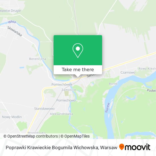 Poprawki Krawieckie Bogumila Wichowska map