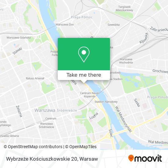 Wybrzeże Kościuszkowskie 20 map