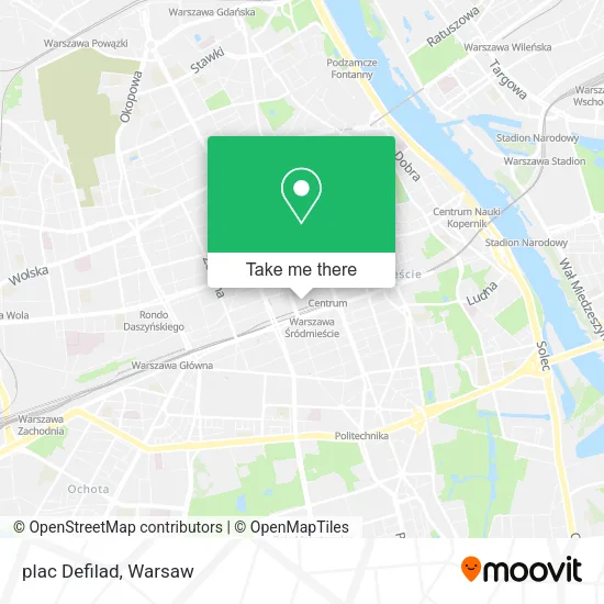 Карта plac Defilad
