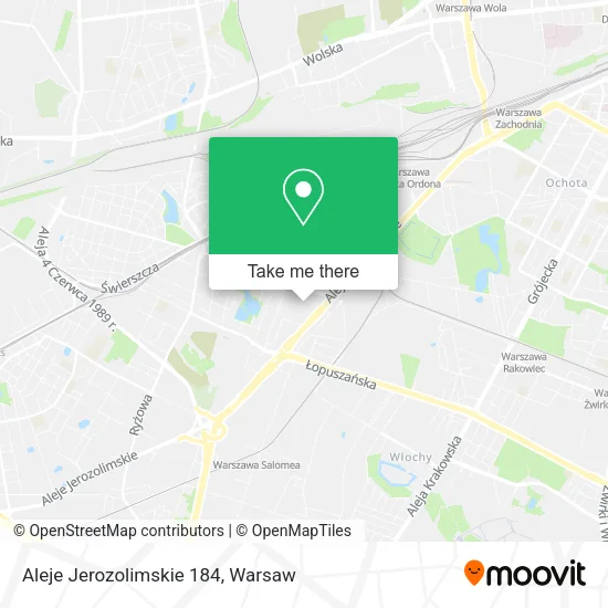 Aleje Jerozolimskie 184 map