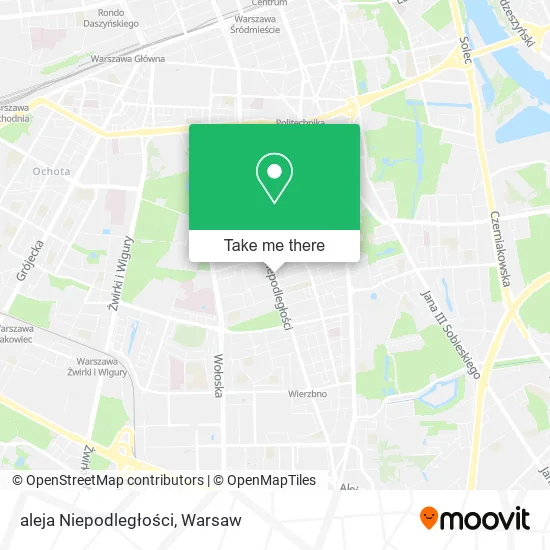 aleja Niepodległości map