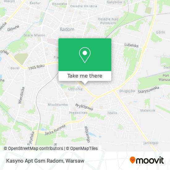 Kasyno Apt Gsm Radom map