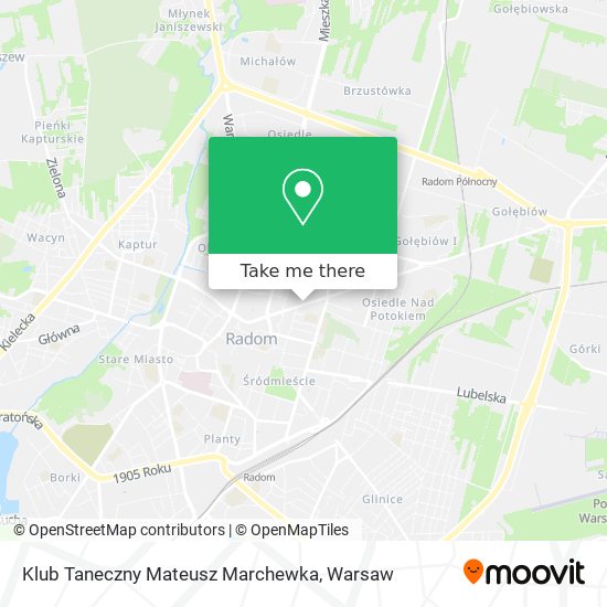 Klub Taneczny Mateusz Marchewka map