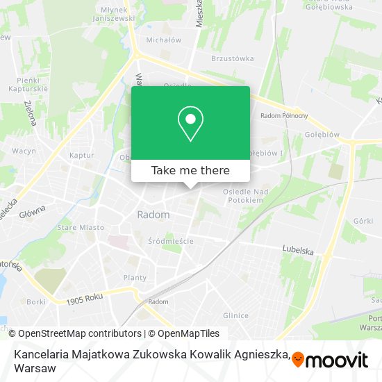 Kancelaria Majatkowa Zukowska Kowalik Agnieszka map