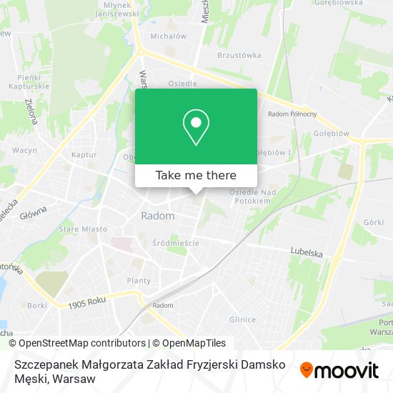 Szczepanek Małgorzata Zakład Fryzjerski Damsko Męski map