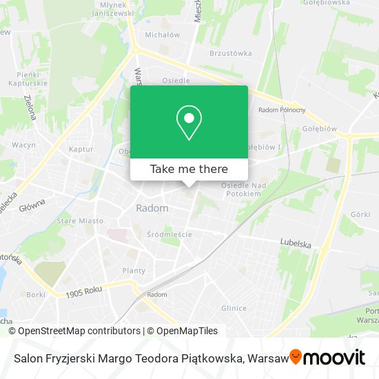 Salon Fryzjerski Margo Teodora Piątkowska map