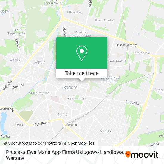 Prusiska Ewa Maria App Firma Usługowo Handlowa map