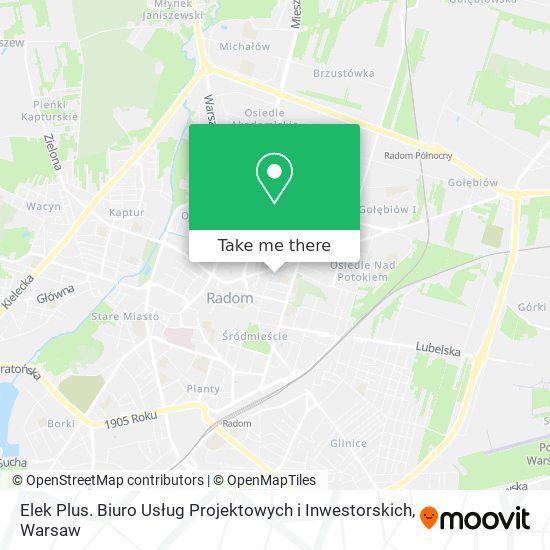 Elek Plus. Biuro Usług Projektowych i Inwestorskich map