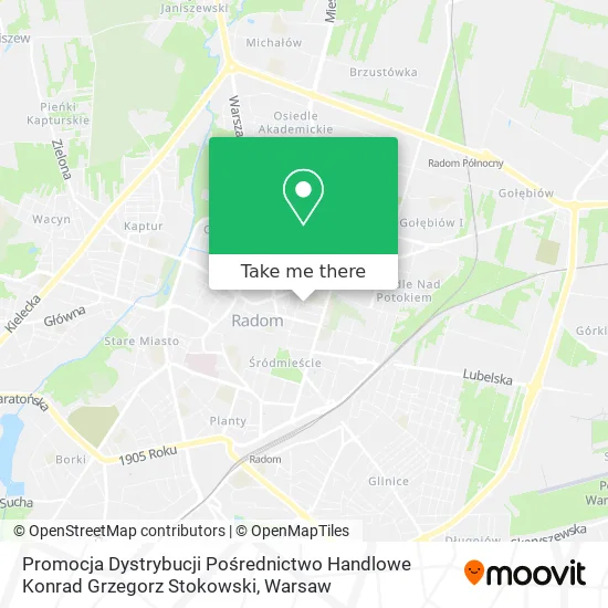 Карта Promocja Dystrybucji Pośrednictwo Handlowe Konrad Grzegorz Stokowski