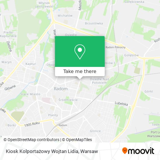 Kiosk Kolportażowy Wojtan Lidia map