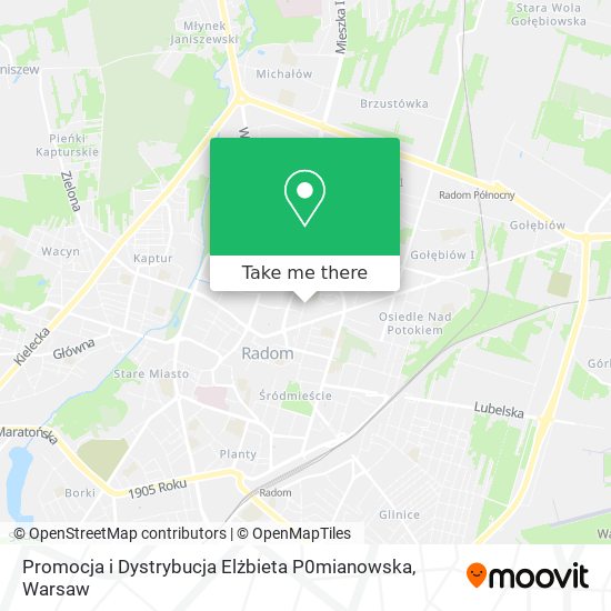 Promocja i Dystrybucja Elżbieta P0mianowska map