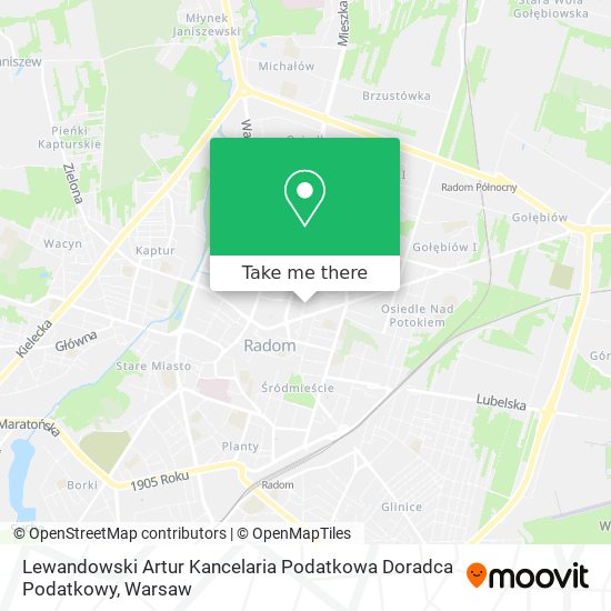 Lewandowski Artur Kancelaria Podatkowa Doradca Podatkowy map