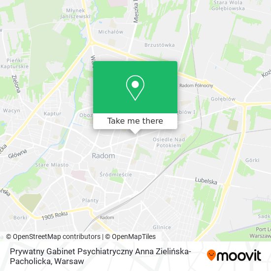 Prywatny Gabinet Psychiatryczny Anna Zielińska-Pacholicka map