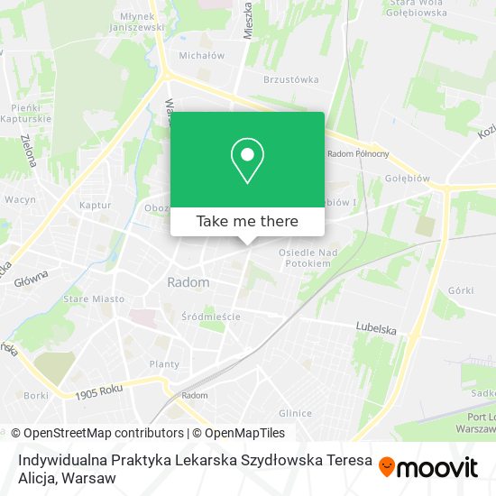 Indywidualna Praktyka Lekarska Szydłowska Teresa Alicja map