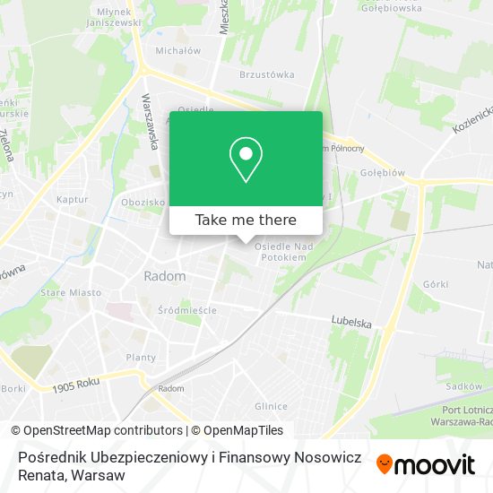 Pośrednik Ubezpieczeniowy i Finansowy Nosowicz Renata map