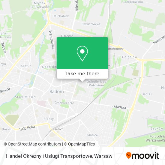 Handel Okrezny i Uslugi Transportowe map