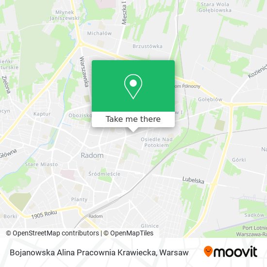 Bojanowska Alina Pracownia Krawiecka map