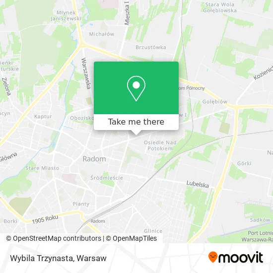 Карта Wybila Trzynasta