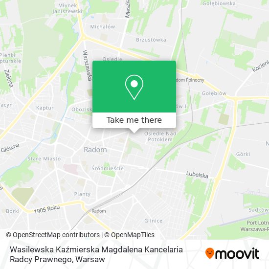 Wasilewska Kaźmierska Magdalena Kancelaria Radcy Prawnego map