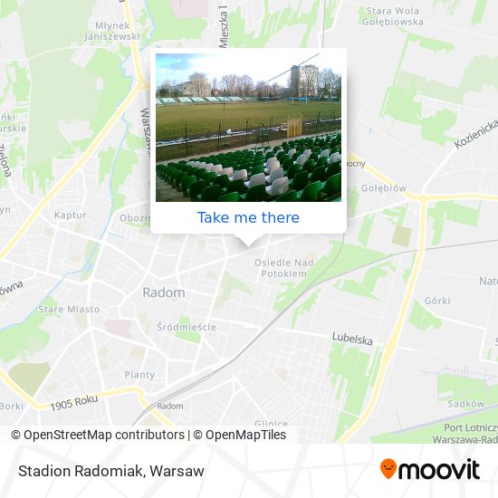 Stadion Radomiak map