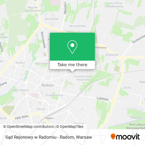 Sąd Rejonowy w Radomiu - Radom map