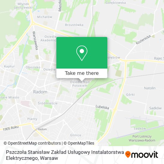 Pszczoła Stanisław Zakład Usługowy Instalatorstwa Elektrycznego map